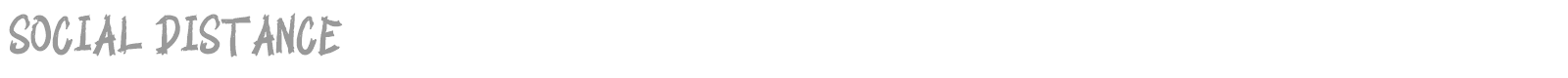 Social Distance font preview